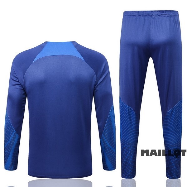 Foot Maillot Pas Cher Survêtements Enfant Pays Bas 2022 II Bleu