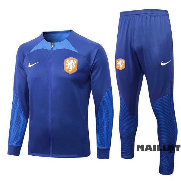 Foot Maillot Pas Cher Survêtements Enfant Pays Bas 2022 I Bleu
