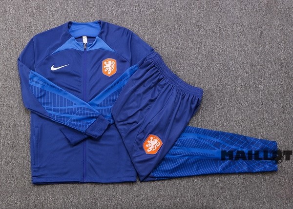 Foot Maillot Pas Cher Survêtements Enfant Pays Bas 2022 I Bleu