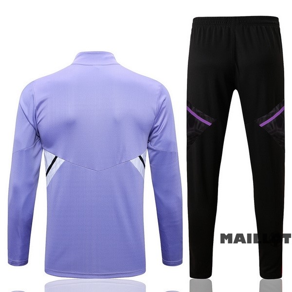 Foot Maillot Pas Cher Survêtements Enfant Real Madrid 2022 2023 Purpura I Noir