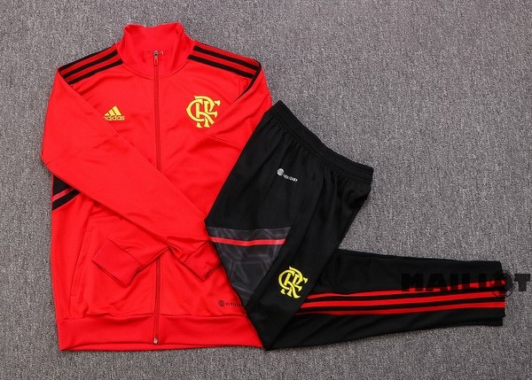 Foot Maillot Pas Cher Survêtements Flamengo Enfant 2022 2023 Rouge I Noir