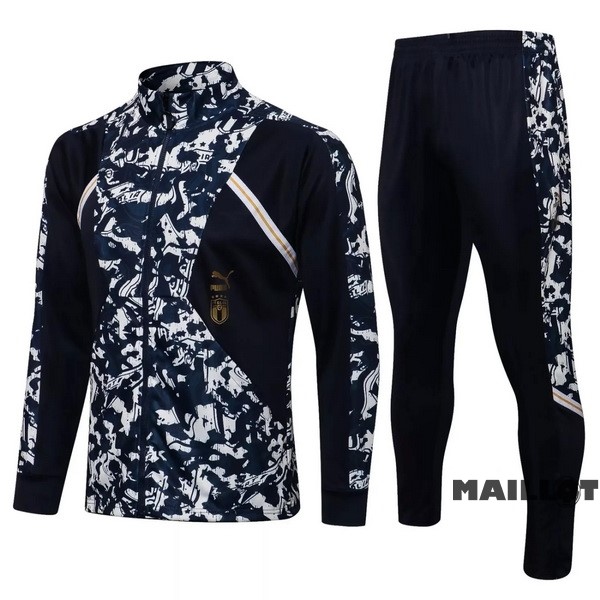 Foot Maillot Pas Cher Survêtements Italie 2021 Bleu Marine Blanc