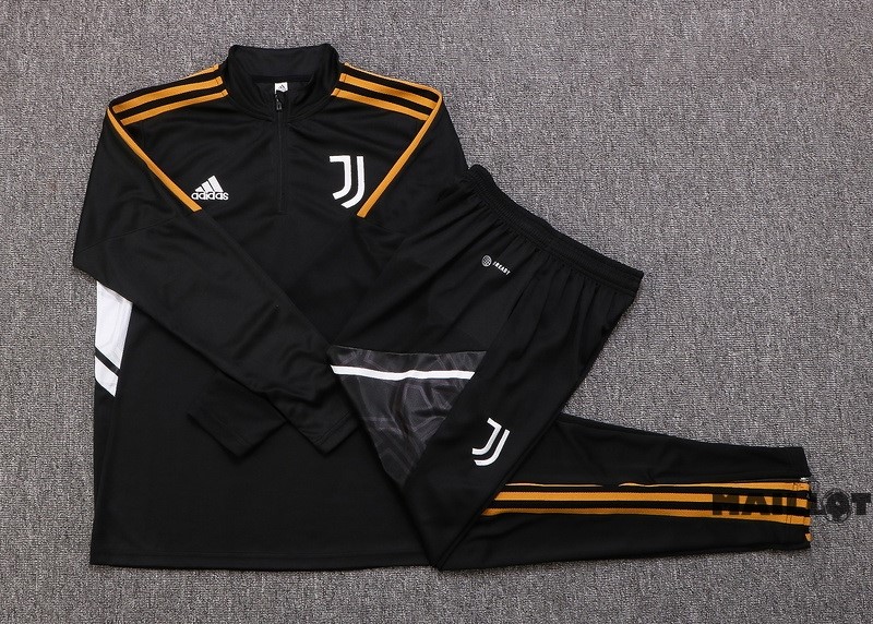 Foot Maillot Pas Cher Survêtements Juventus 2022 2023 Noir Jaune Blanc