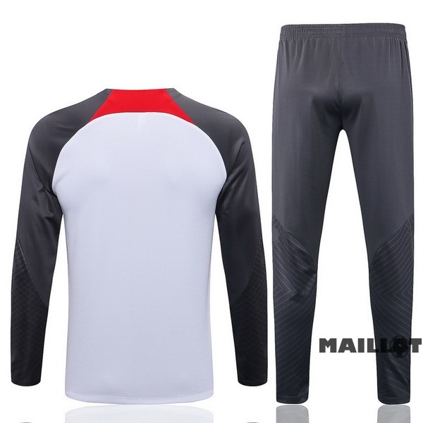 Foot Maillot Pas Cher Survêtements Liverpool 2022 2023 Blanc Gris