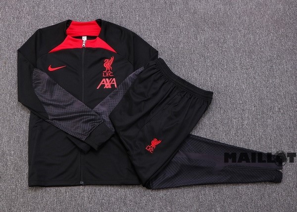 Foot Maillot Pas Cher Survêtements Liverpool 2022 2023 Noir III Rouge