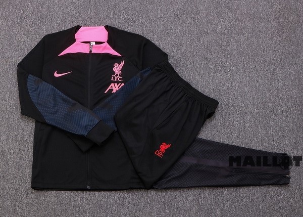 Foot Maillot Pas Cher Survêtements Liverpool 2022 2023 Noir I Rose