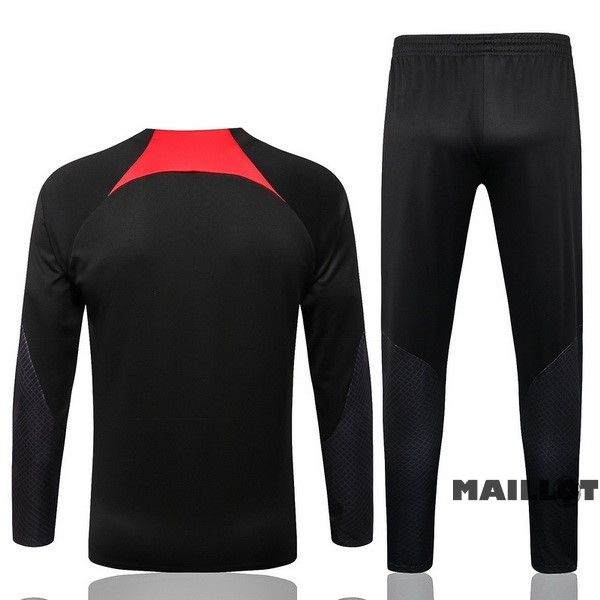 Foot Maillot Pas Cher Survêtements Liverpool 2022 2023 Noir I Rouge