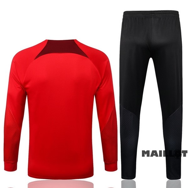 Foot Maillot Pas Cher Survêtements Liverpool 2022 2023 Rouge II Noir