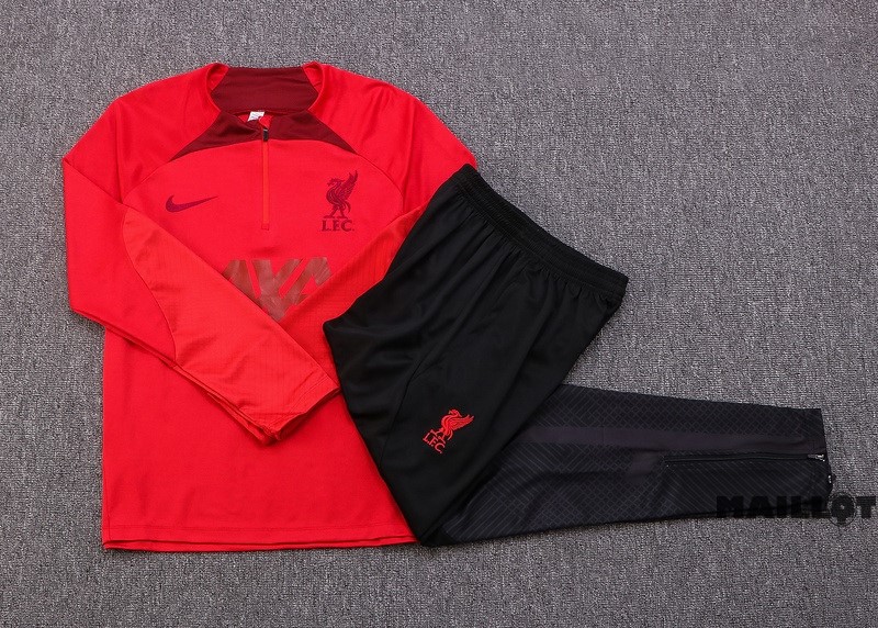 Foot Maillot Pas Cher Survêtements Liverpool 2022 2023 Rouge I Noir