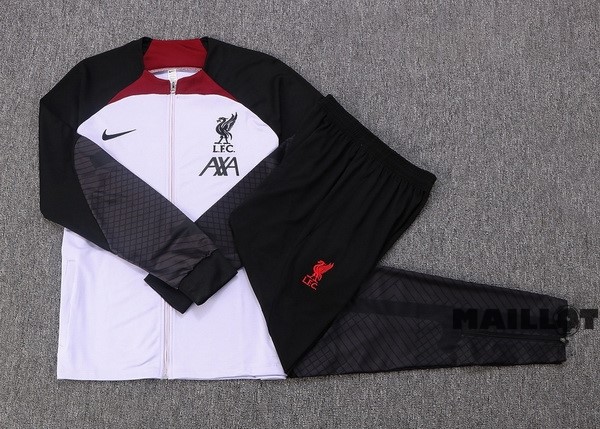 Foot Maillot Pas Cher Survêtements Liverpool Enfant 2022 2023 Blanc I Noir