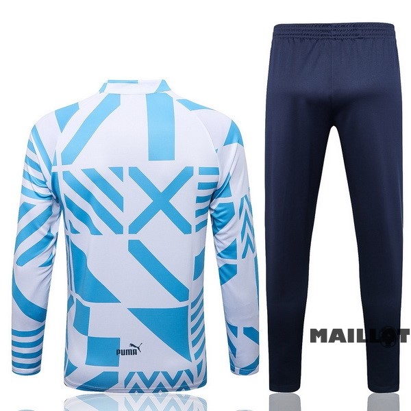 Foot Maillot Pas Cher Survêtements Manchester City 2022 2023 Bleu Blanc