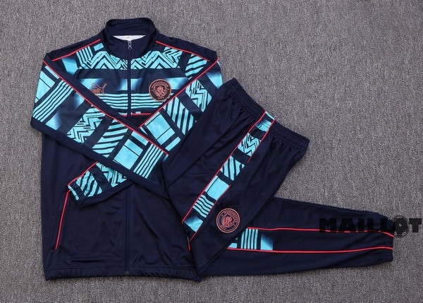 Foot Maillot Pas Cher Survêtements Manchester City 2022 2023 Bleu Marine