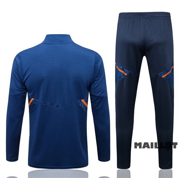 Foot Maillot Pas Cher Survêtements Manchester United 2022 2023 Bleu Orange