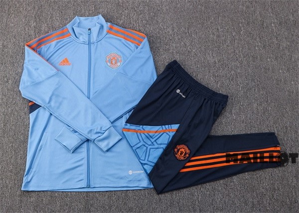 Foot Maillot Pas Cher Survêtements Manchester United 2022 2023 I Bleu