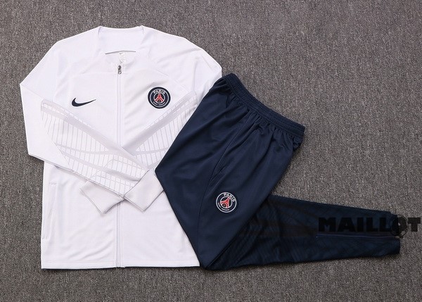 Foot Maillot Pas Cher Survêtements Paris Saint Germain 2022 2023 Blanc Bleu