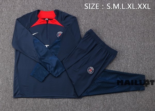 Foot Maillot Pas Cher Survêtements Paris Saint Germain 2022 2023 Bleu Marine Rouge