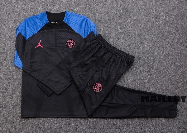 Foot Maillot Pas Cher Survêtements Paris Saint Germain 2022 2023 Noir Bleu
