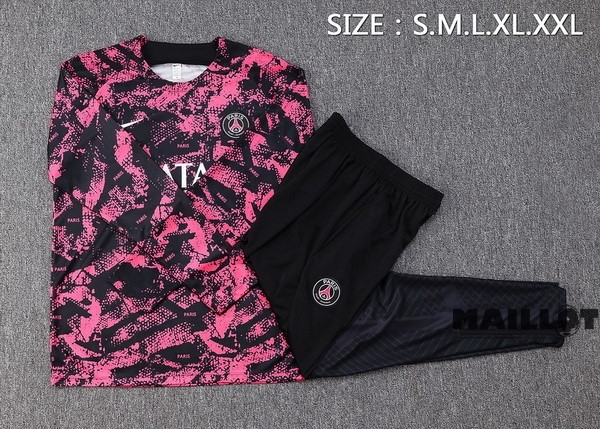 Foot Maillot Pas Cher Survêtements Paris Saint Germain 2022 2023 Rose I Noir