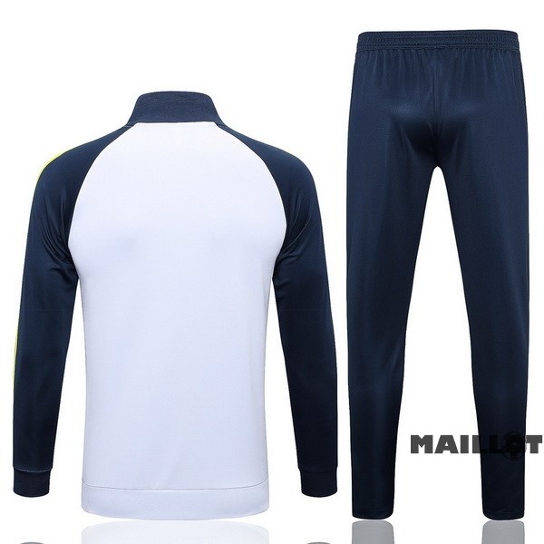 Foot Maillot Pas Cher Survêtements Real Madrid 2022 2023 Blanc Jaune