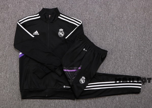 Foot Maillot Pas Cher Survêtements Real Madrid 2022 2023 Noir I Purpura