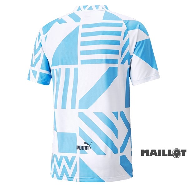 Foot Maillot Pas Cher Thailande Antes del Juego Maillot Manchester City 2022 2023 Bleu