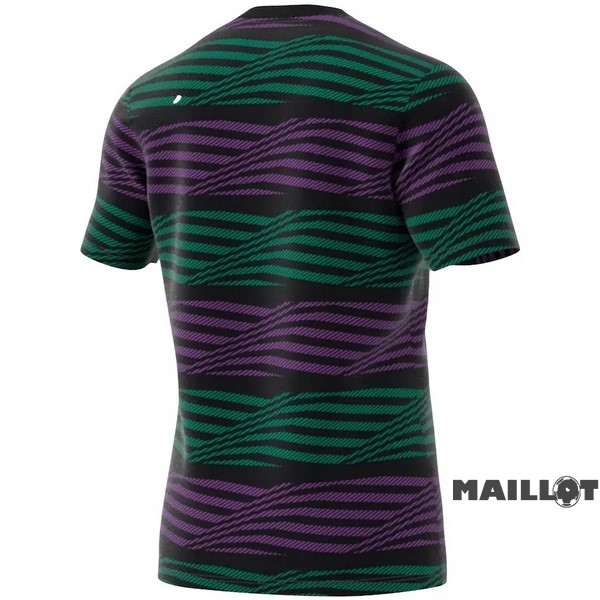 Foot Maillot Pas Cher Thailande Antes del Juego Maillot Real Madrid 2023 2024 Purpura Vert