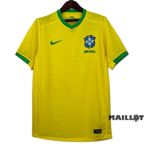 Foot Maillot Pas Cher Thailande Domicile Concept Maillot Brésil 2023 Jaune