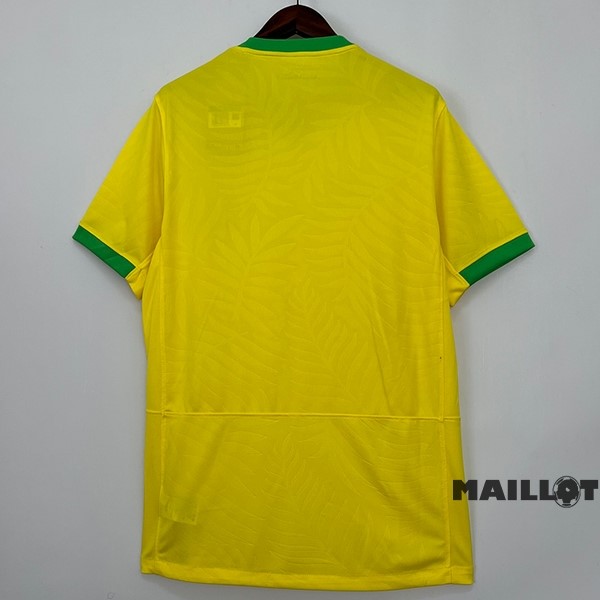 Foot Maillot Pas Cher Thailande Domicile Concept Maillot Brésil 2023 Jaune