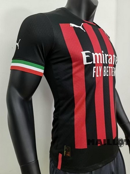 Foot Maillot Pas Cher Thailande Domicile Joueurs Maillot AC Milan 2022 2023 Rouge