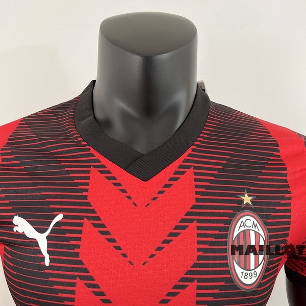 Foot Maillot Pas Cher Thailande Domicile Joueurs Maillot AC Milan 2023 2024 Rouge