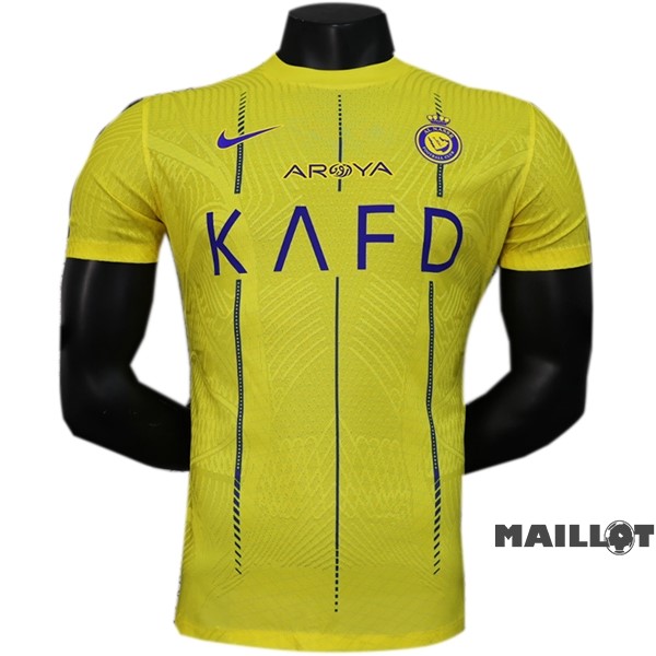 Foot Maillot Pas Cher Thailande Domicile Joueurs Maillot Al Nassr 2023 2024 Jaune
