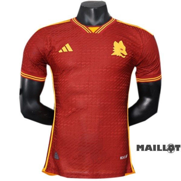Foot Maillot Pas Cher Thailande Domicile Joueurs Maillot As Roma 2023 2024 Rouge