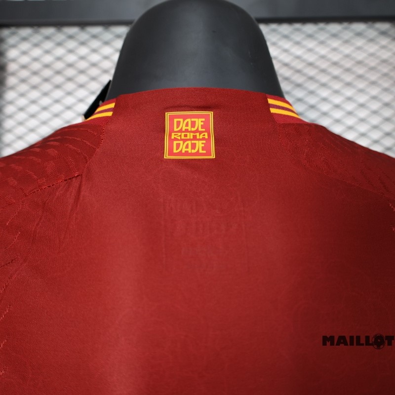 Foot Maillot Pas Cher Thailande Domicile Joueurs Maillot As Roma 2023 2024 Rouge