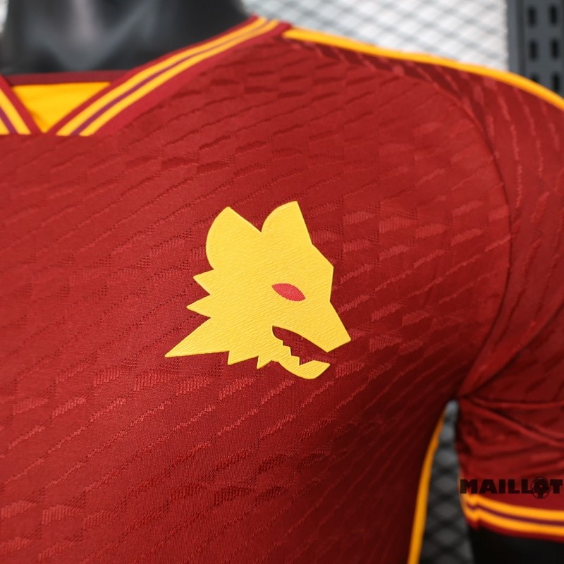 Foot Maillot Pas Cher Thailande Domicile Joueurs Maillot As Roma 2023 2024 Rouge