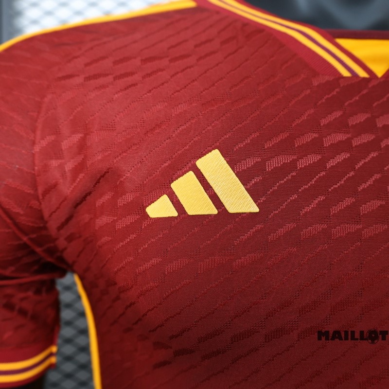 Foot Maillot Pas Cher Thailande Domicile Joueurs Maillot As Roma 2023 2024 Rouge