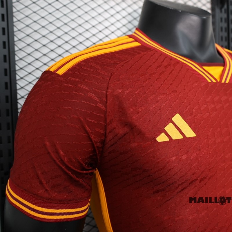 Foot Maillot Pas Cher Thailande Domicile Joueurs Maillot As Roma 2023 2024 Rouge
