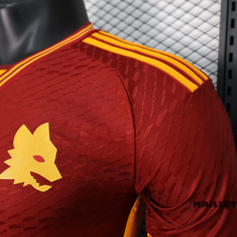 Foot Maillot Pas Cher Thailande Domicile Joueurs Maillot As Roma 2023 2024 Rouge