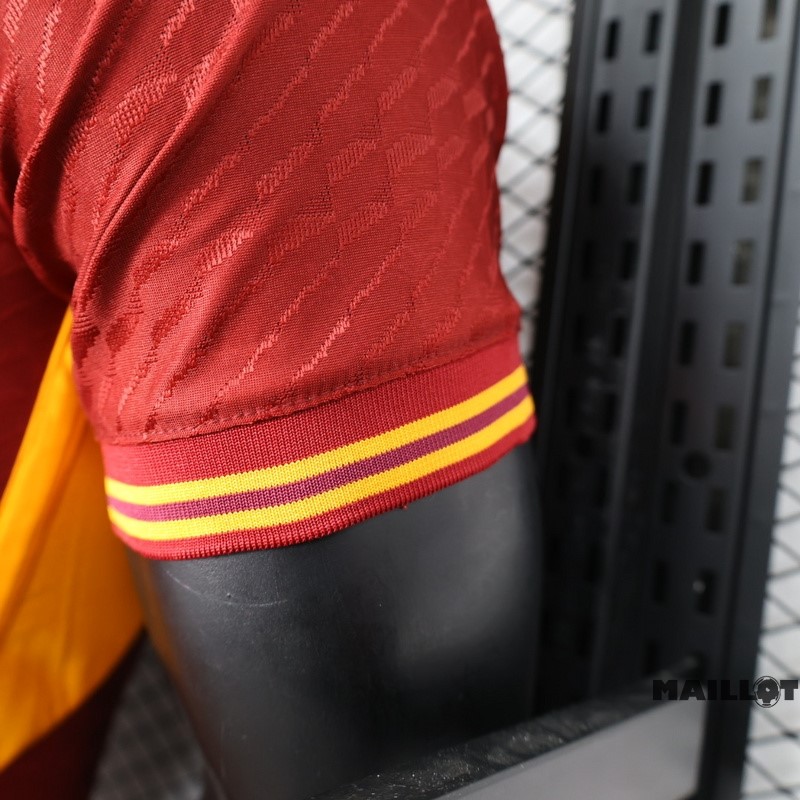 Foot Maillot Pas Cher Thailande Domicile Joueurs Maillot As Roma 2023 2024 Rouge