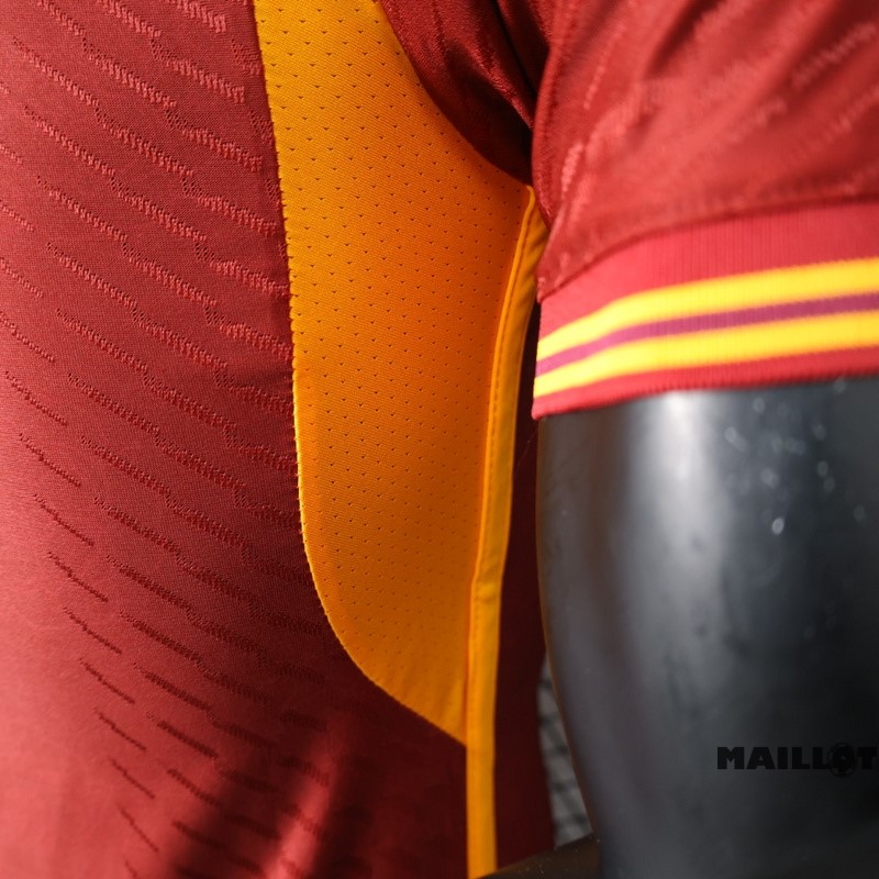 Foot Maillot Pas Cher Thailande Domicile Joueurs Maillot As Roma 2023 2024 Rouge