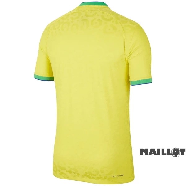 Foot Maillot Pas Cher Thailande Domicile Joueurs Maillot Brésil 2022 Jaune