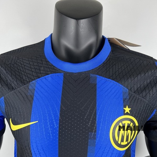 Foot Maillot Pas Cher Thailande Domicile Joueurs Maillot Inter Milán 2023 2024 Bleu