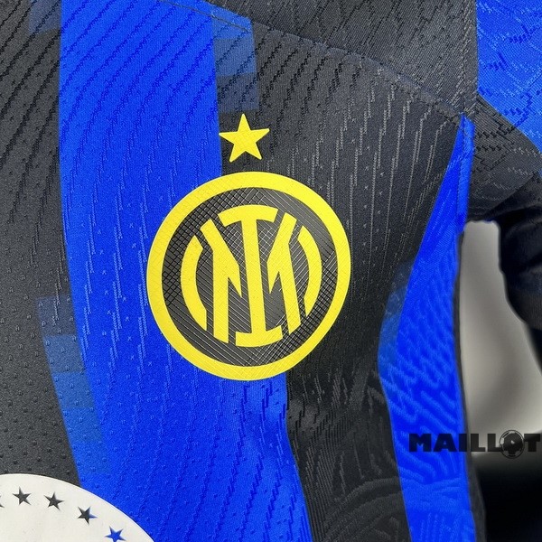 Foot Maillot Pas Cher Thailande Domicile Joueurs Maillot Inter Milán 2023 2024 Bleu