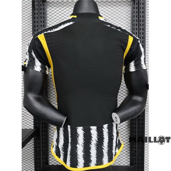 Foot Maillot Pas Cher Thailande Domicile Joueurs Maillot Juventus 2023 2024 Blanc Noir
