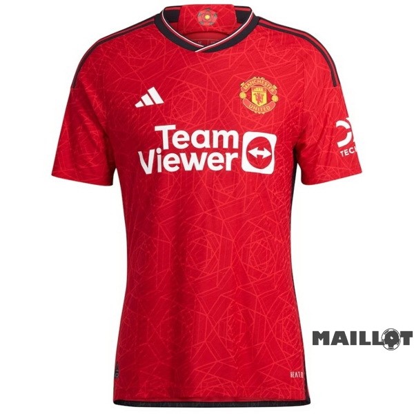 Foot Maillot Pas Cher Thailande Domicile Joueurs Maillot Manchester United 2023 2024 Rouge