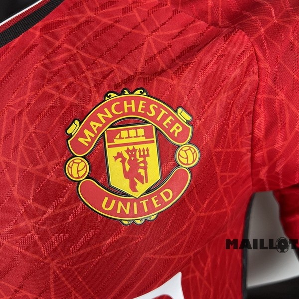 Foot Maillot Pas Cher Thailande Domicile Joueurs Maillot Manchester United 2023 2024 Rouge