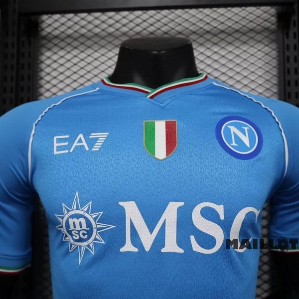 Foot Maillot Pas Cher Thailande Domicile Joueurs Maillot Napoli 2023 2024 Bleu