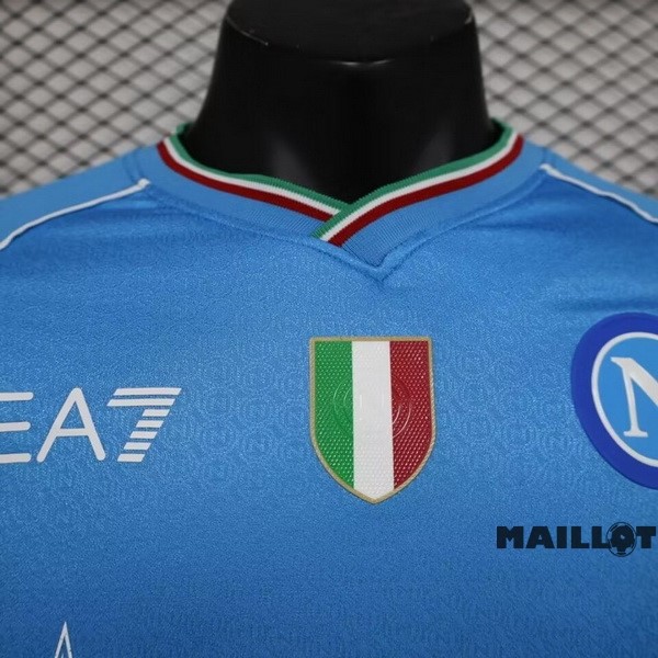 Foot Maillot Pas Cher Thailande Domicile Joueurs Maillot Napoli 2023 2024 Bleu