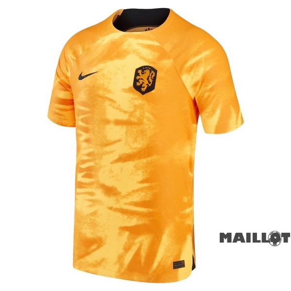 Foot Maillot Pas Cher Thailande Domicile Joueurs Maillot Pays Bas 2022 Jaune