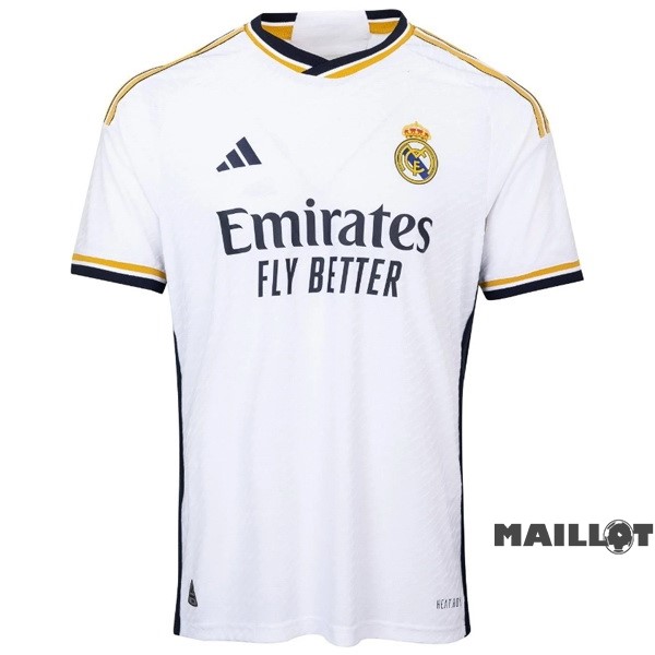 Foot Maillot Pas Cher Thailande Domicile Joueurs Maillot Real Madrid 2023 2024 Blanc