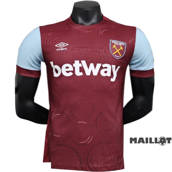 Foot Maillot Pas Cher Thailande Domicile Joueurs Maillot West Ham United 2023 2024 Rouge